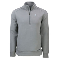 Chicago Cubs Cutter & Buck Cooperstown Collection Roam Eco Recycled Quarter-Zip Pullover - Gray Pullover