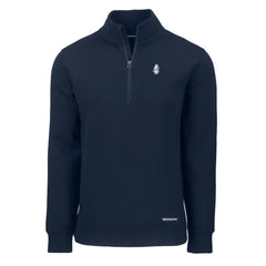Chicago Cubs Cutter & Buck Cooperstown Collection Roam Eco Recycled Quarter-Zip Pullover - Navy Pullover