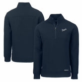 Kansas City Royals Cutter & Buck Cooperstown Collection Roam Eco Recycled Quarter-Zip Pullover - Navy Pullover