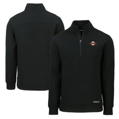 San Francisco Giants Cutter & Buck Cooperstown Collection Roam Eco Recycled Quarter-Zip Pullover - Black Pullover