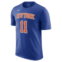 Jalen Brunson New York Knicks Icon Edition Name & Number T-Shirt Blue - Nike