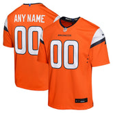 Denver Broncos Youth Mile High Collection Custom Game Jersey - Orange Jerseys