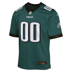 Philadelphia Eagles Youth Custom Game Jersey - Midnight Green Jerseys