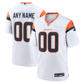 Denver Broncos Mile High Collection Custom Game Jersey - White Jerseys