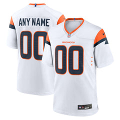 Denver Broncos Mile High Collection Custom Game Jersey - White Jerseys