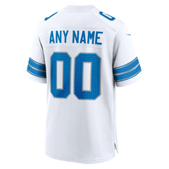 Detroit Lions Custom Game Jersey - White Jerseys