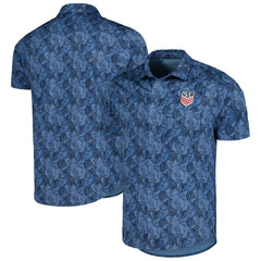 USMNT Antigua Resort Button-Up Shirt Navy