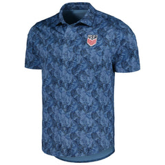USMNT Antigua Resort Button-Up Shirt Navy