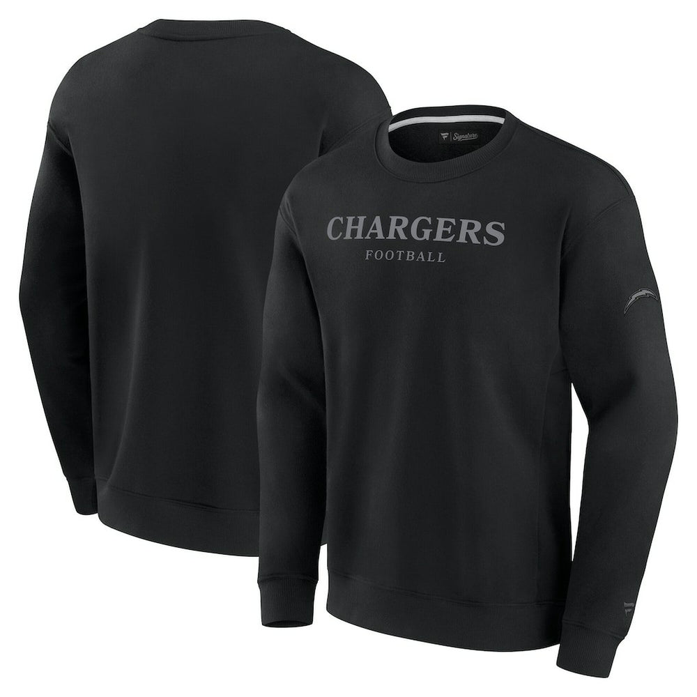 Los Angeles Chargers Unisex Elements Unlimited Fleece Pullover Sweatshirt - Black Pullover