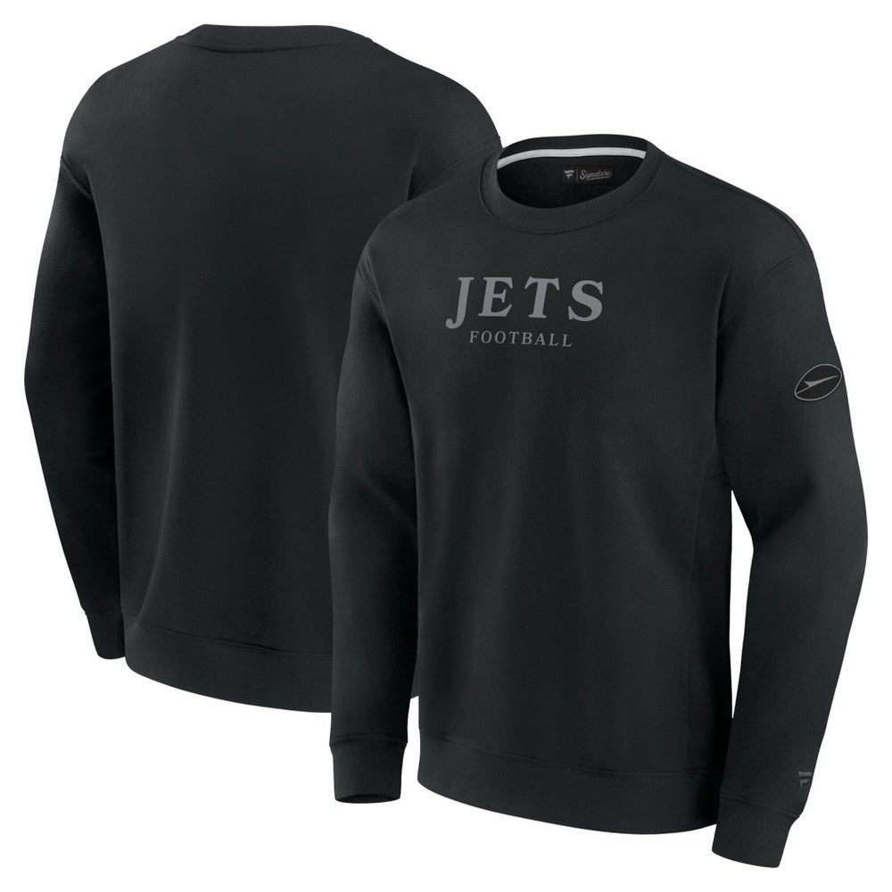 New York Jets Unisex Elements Unlimited Fleece Pullover Sweatshirt - Black Pullover