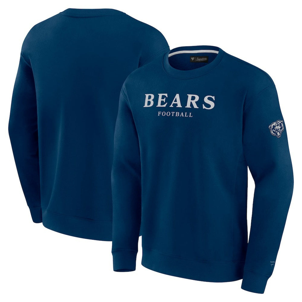Chicago Bears Unisex Elements Unlimited Fleece Pullover Sweatshirt - Navy Pullover