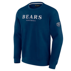 Chicago Bears Unisex Elements Unlimited Fleece Pullover Sweatshirt - Navy Pullover