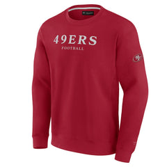 San Francisco 49ers Unisex Elements Unlimited Fleece Pullover Sweatshirt - Scarlet Pullover