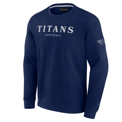 Tennessee Titans Unisex Elements Unlimited Fleece Pullover Sweatshirt - Navy Pullover