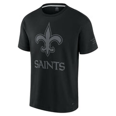 New Orleans Saints Unisex Elements Iconic T-Shirt - Black T-shirts
