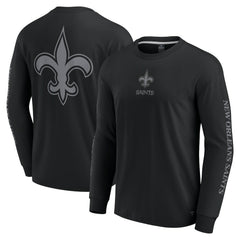 New Orleans Saints Unisex Elements Strive Long Sleeve T-Shirt - Black T-shirts
