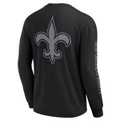 New Orleans Saints Unisex Elements Strive Long Sleeve T-Shirt - Black T-shirts