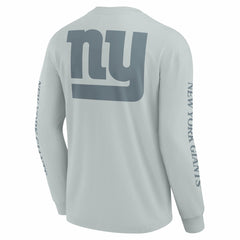 New York Giants Unisex Elements Strive Long Sleeve T-Shirt - Gray T-shirts