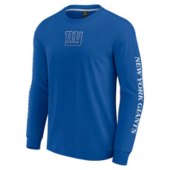New York Giants Unisex Elements Strive Long Sleeve T-Shirt - Royal T-shirts