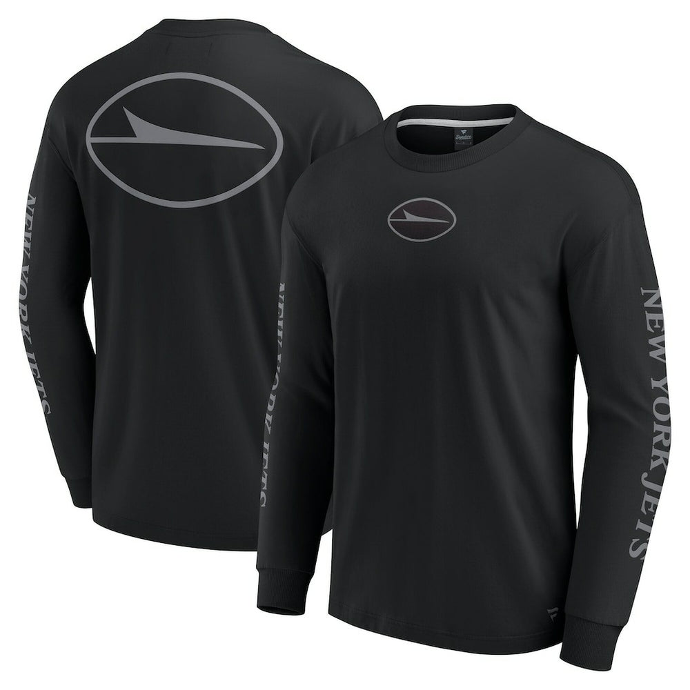 New York Jets Unisex Elements Strive Long Sleeve T-Shirt - Black T-shirts