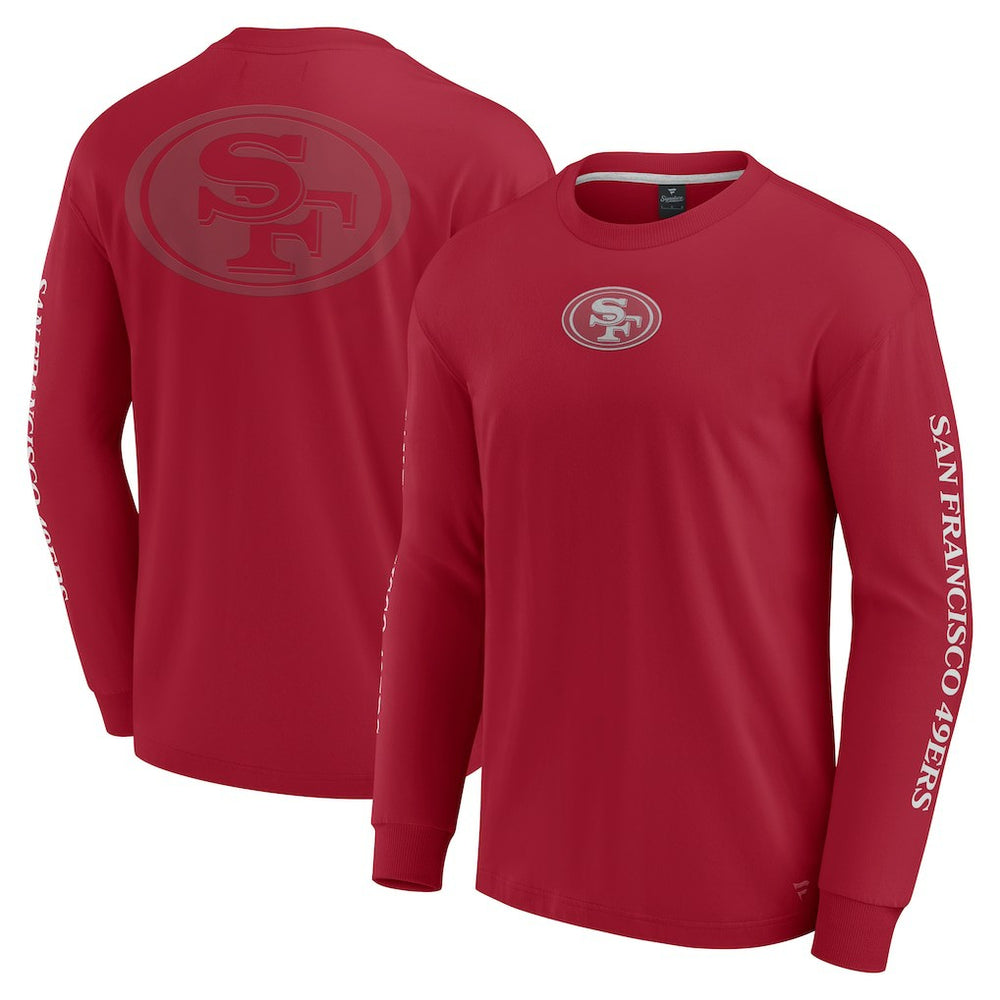 San Francisco 49ers Unisex Elements Strive Long Sleeve T-Shirt - Scarlet T-shirts