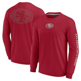 San Francisco 49ers Unisex Elements Strive Long Sleeve T-Shirt - Scarlet T-shirts