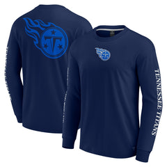 Tennessee Titans Unisex Elements Strive Long Sleeve T-Shirt - Navy T-shirts