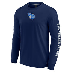Tennessee Titans Unisex Elements Strive Long Sleeve T-Shirt - Navy T-shirts