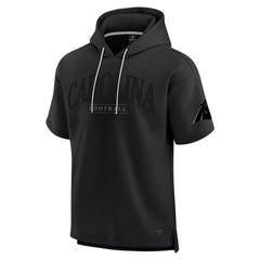 Carolina Panthers Unisex Elements Ready Short Sleeve Pullover Hoodie - Black Hoodies