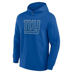 New York Giants Elements Blaze Tri-Blend Long Sleeve Hoodie T-Shirt - Royal Hoodies