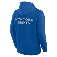 New York Giants Elements Blaze Tri-Blend Long Sleeve Hoodie T-Shirt - Royal Hoodies
