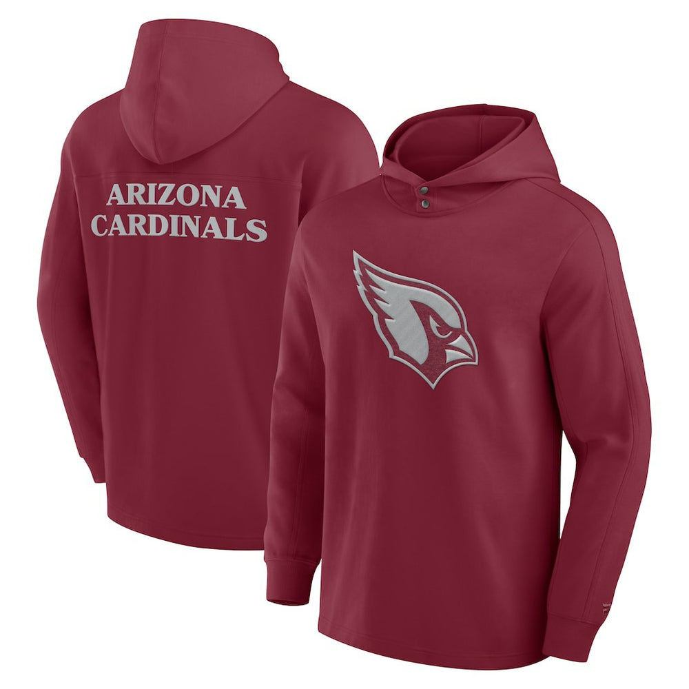 Arizona Cardinals Elements Blaze Tri-Blend Long Sleeve Hoodie T-Shirt - Cardinal Hoodies