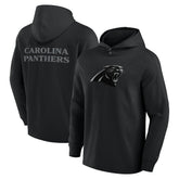 Carolina Panthers Elements Blaze Tri-Blend Long Sleeve Hoodie T-Shirt - Black Hoodies