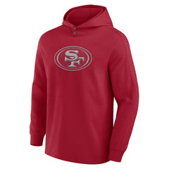 San Francisco 49ers Elements Blaze Tri-Blend Long Sleeve Hoodie T-Shirt - Scarlet Hoodies