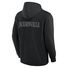 Jacksonville Jaguars Elements Blaze Tri-Blend Long Sleeve Hoodie T-Shirt - Black Hoodies