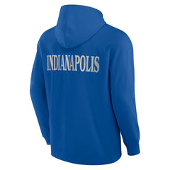 Indianapolis Colts Elements Blaze Tri-Blend Long Sleeve Hoodie T-Shirt - Royal Hoodies