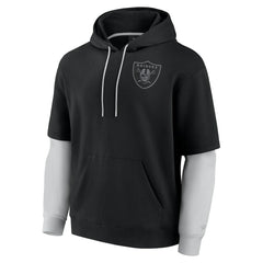 Las Vegas Raiders Unisex Sleek Elements Pullover Hoodie - Black Hoodies