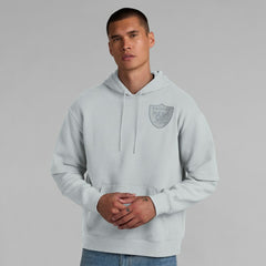 Las Vegas Raiders Unisex Sleek Elements Pullover Hoodie - Gray Hoodies