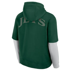 New York Jets Unisex Sleek Elements Pullover Hoodie - Green Hoodies