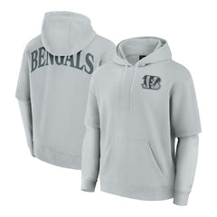 Cincinnati Bengals Unisex Sleek Elements Pullover Hoodie - Gray Hoodies