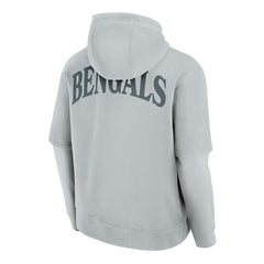 Cincinnati Bengals Unisex Sleek Elements Pullover Hoodie - Gray Hoodies