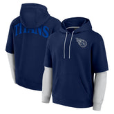 Tennessee Titans Unisex Sleek Elements Pullover Hoodie - Navy Hoodies