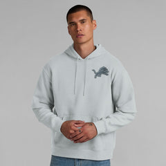 Detroit Lions Unisex Sleek Elements Pullover Hoodie - Gray Hoodies