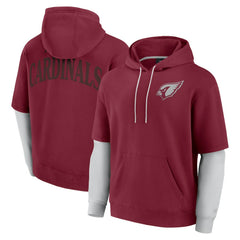 Arizona Cardinals Unisex Sleek Elements Pullover Hoodie - Cardinal Hoodies