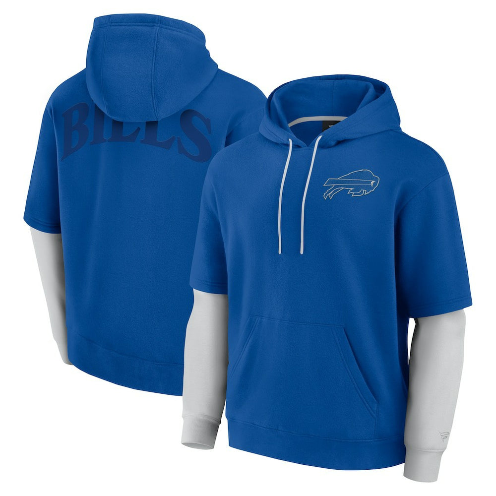 Buffalo Bills Unisex Sleek Elements Pullover Hoodie - Royal Hoodies