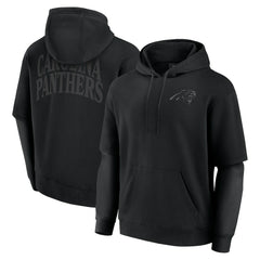 Carolina Panthers Unisex Sleek Elements Pullover Hoodie - Black Hoodies