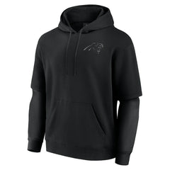 Carolina Panthers Unisex Sleek Elements Pullover Hoodie - Black Hoodies