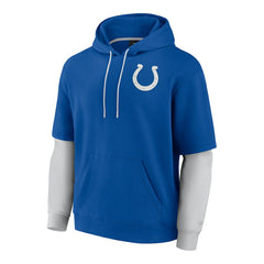 Indianapolis Colts Unisex Sleek Elements Pullover Hoodie - Royal Hoodies