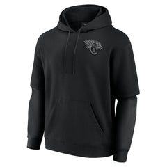 Jacksonville Jaguars Unisex Sleek Elements Pullover Hoodie - Black Hoodies