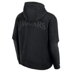 Jacksonville Jaguars Unisex Sleek Elements Pullover Hoodie - Black Hoodies